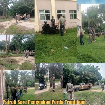 Penegakan Perda Tibumtranmas, Satpol PP Kampar Imbau Muda-Mudi Jaga Etika di Ruang Publik
