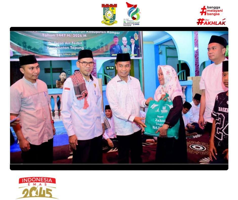 Pimpin Tim I Safari Ramadhan, Bupati Ahmad Yuzar Bawa Bantuan untuk Masjid dan Anak Yatim