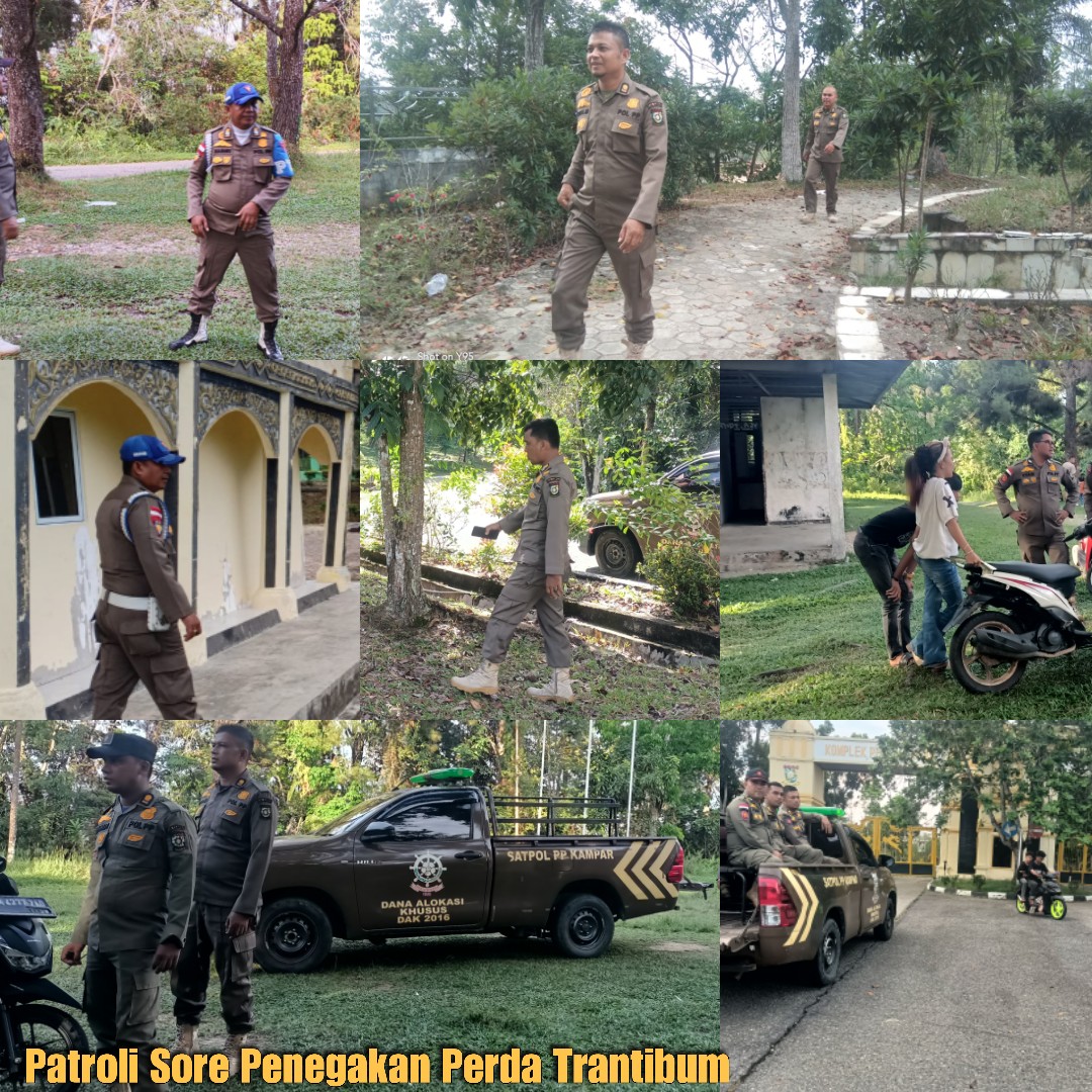 Satpol PP Kampar Gelar Patroli Sore, Imbau Remaja Jaga Norma di Ruang Publik